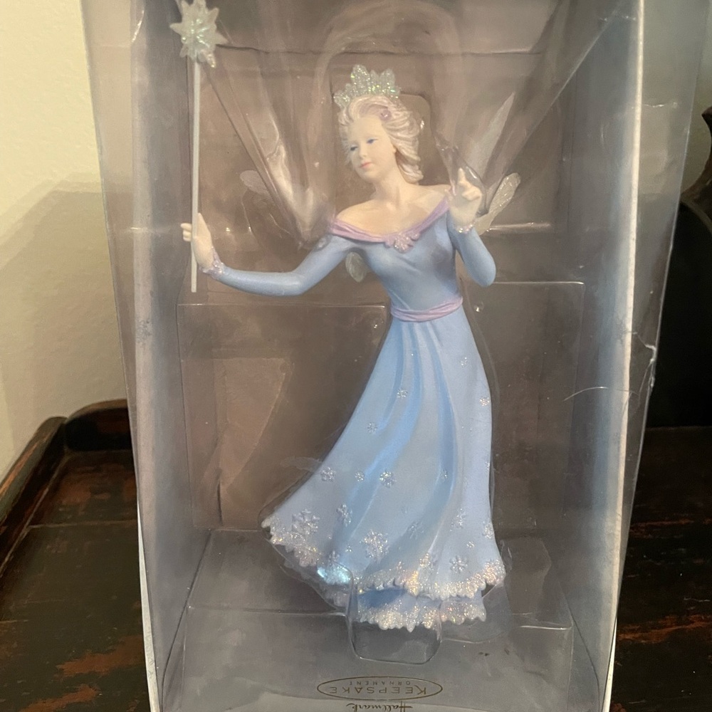 Hallmark Celestial Fairy Figurine in Blue and Silver